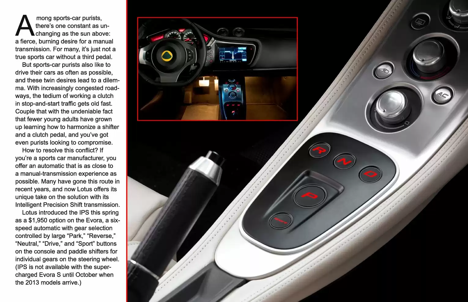 Automotive Traveler Magazine: 2012 09 2012 Lotus Evora IPS Page 2