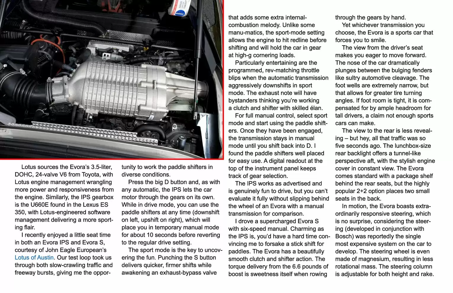 Automotive Traveler Magazine: 2012 09 2012 Lotus Evora IPS Page 3