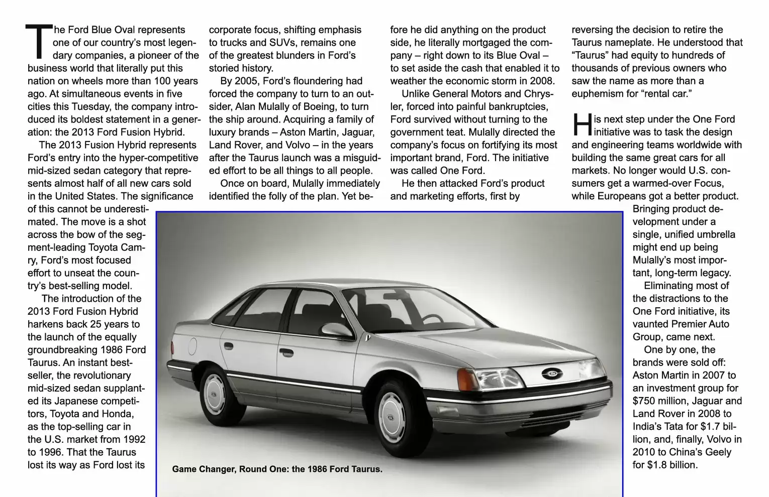 Automotive Traveler Magazine: 2012 09 2013 Ford Fusion Hybrid Page 2