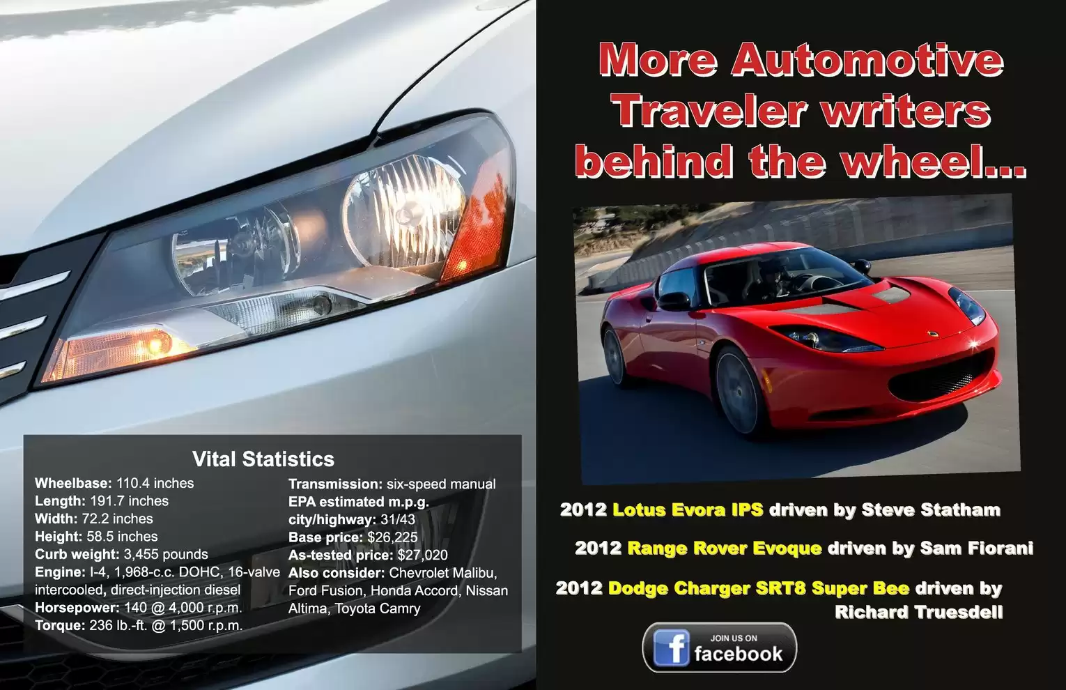 Automotive Traveler Magazine: 2012 09 2013 Volkswagen Passat TDI SE Page 7