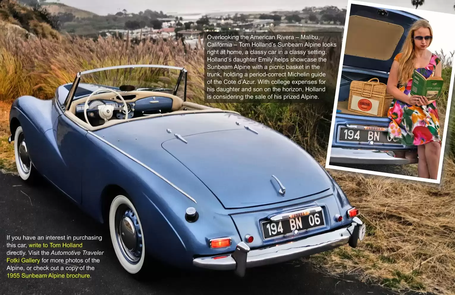 Automotive Traveler Magazine: 2012 10 1955 Sunbeam Alpine Series Three Page 5