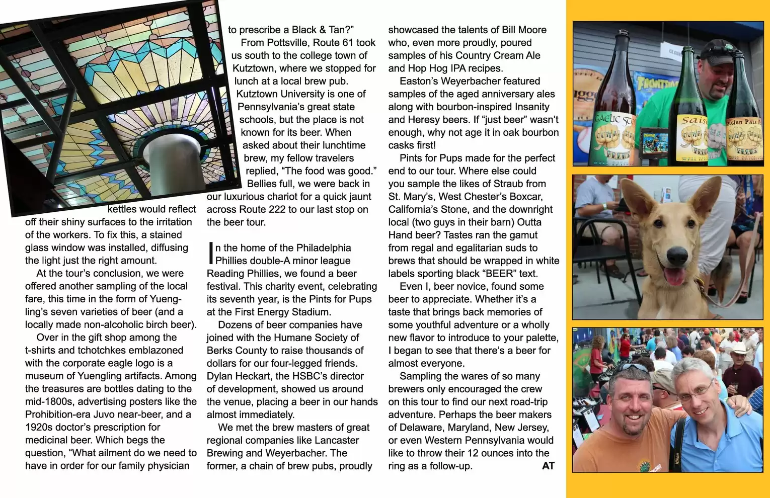 Automotive Traveler Magazine: 2013 01 Beer Tour Of Southeastern Pennsylvania Page 6