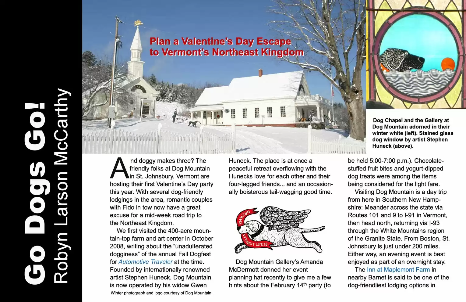 Automotive Traveler Magazine: 2013 02 Vermont Dog Mountain Page 1