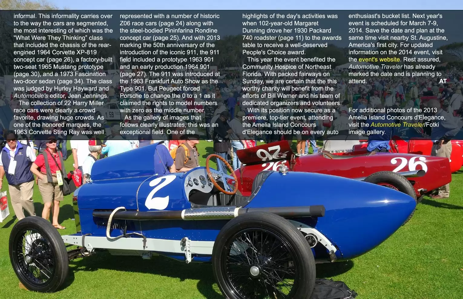 Automotive Traveler Magazine: 2013 03 Amelia Island Concours Page 6