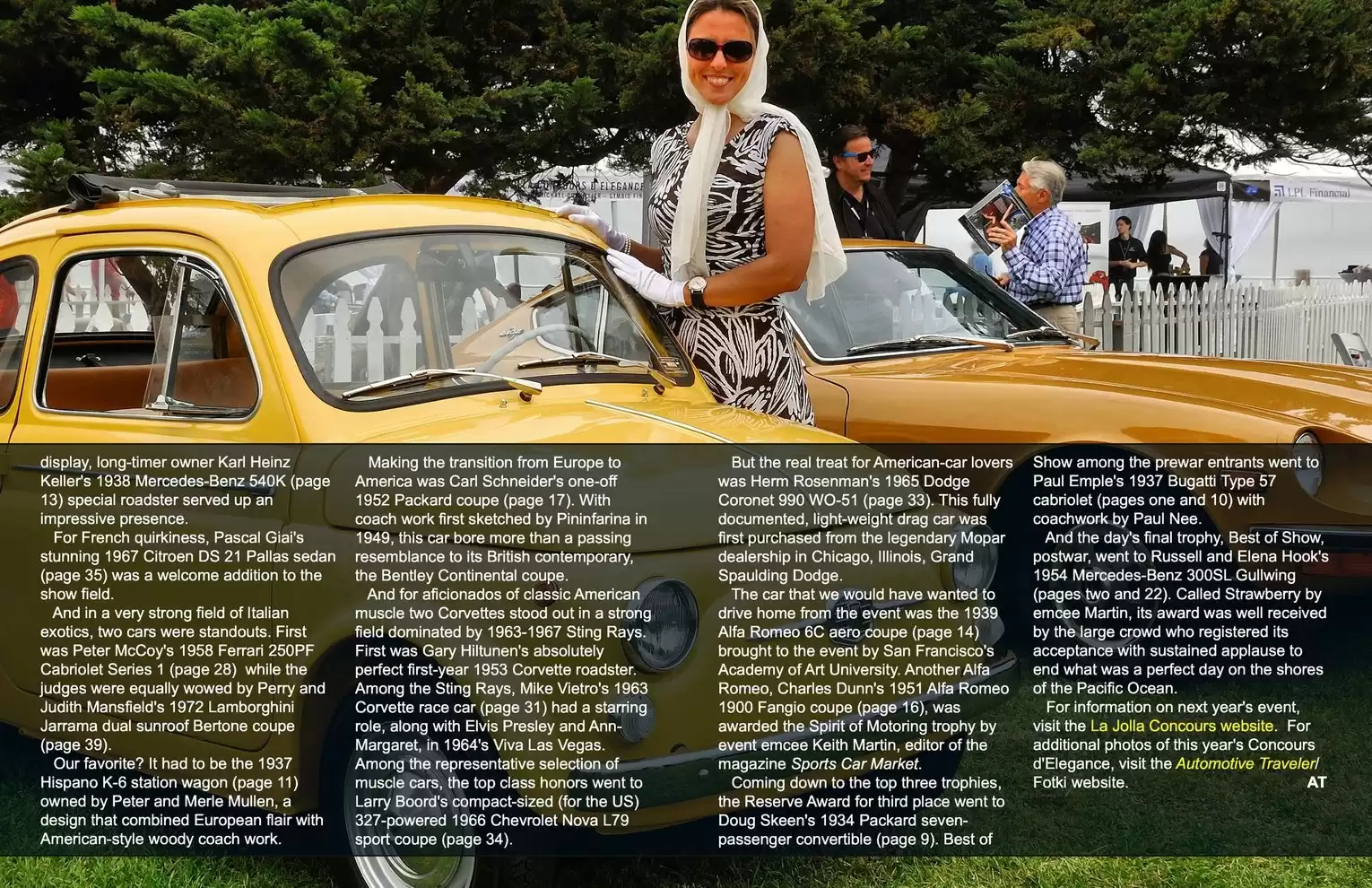 Automotive Traveler Magazine: 2013 04 2013 La Jolla Concours  Page 3