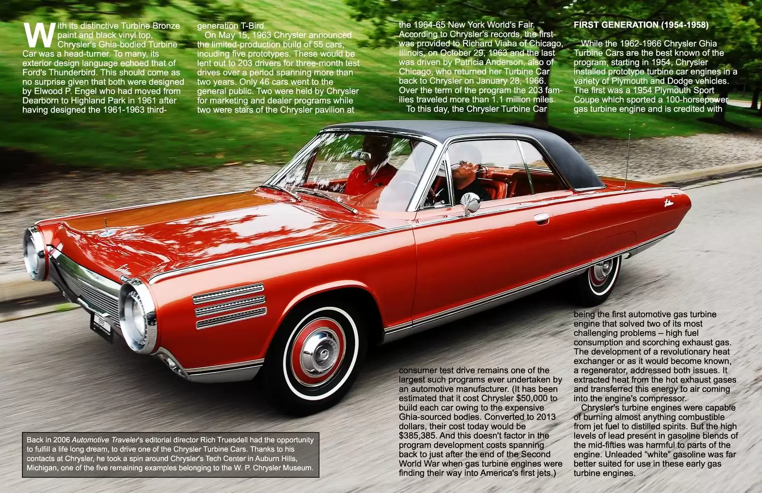 Automotive Traveler Magazine: 2013 05 1963 Chrysler Turbine Car Page 2