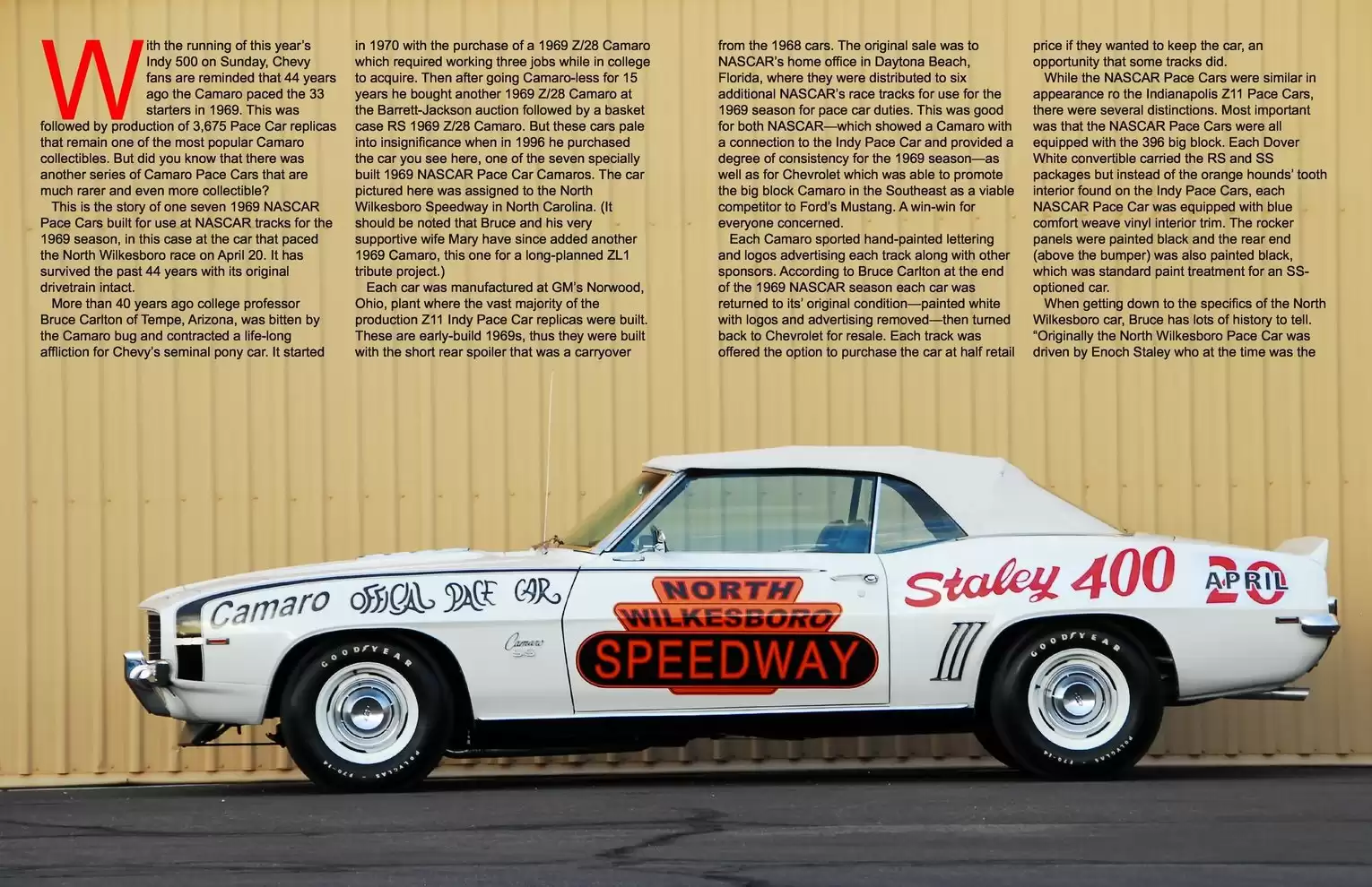 Automotive Traveler Magazine: 2013 05 1969 NASCAR Camaro Pace Car Page 2
