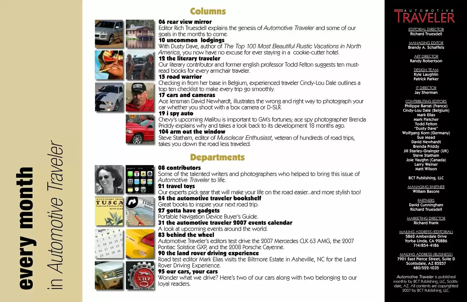 Automotive Traveler Magazine: Vol 1 Iss 1 Page 4